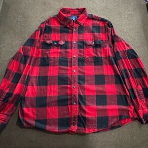 George Red and Black Checkered Men's Shirt